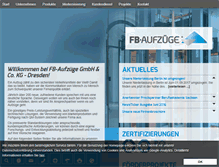 Tablet Screenshot of fbaufzuege.de